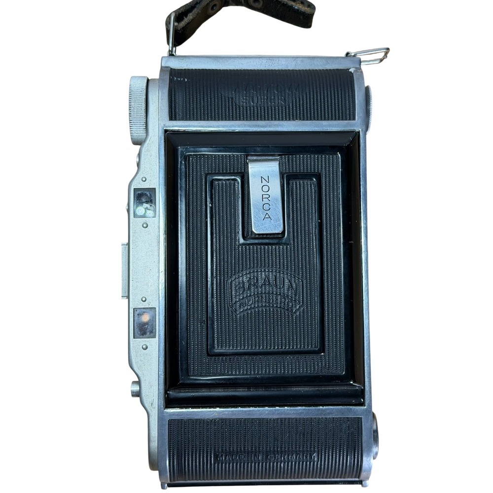 Braun Norca Super Folding Camera Steinheil-Cassar 105mm f6.3 Vario Lens Germany - Picture 16 of 16